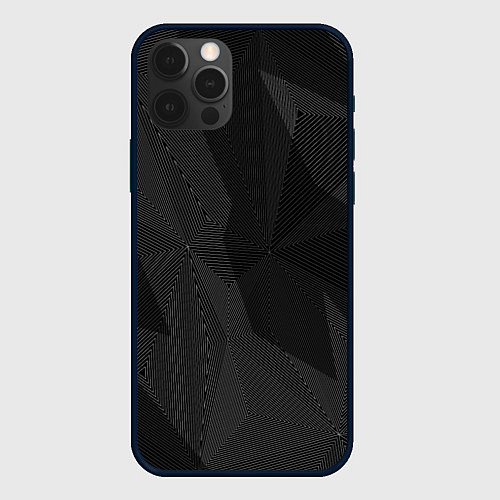 Чехол iPhone 12 Pro Max Черный матовый / 3D-Черный – фото 1
