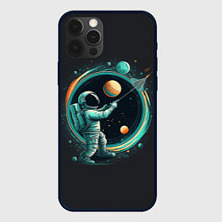 Чехол iPhone 12 Pro Max Космонавт в космосе