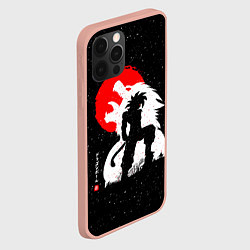 Чехол для iPhone 12 Pro Max Dragon Ball красная луна и Гоку, цвет: 3D-светло-розовый — фото 2