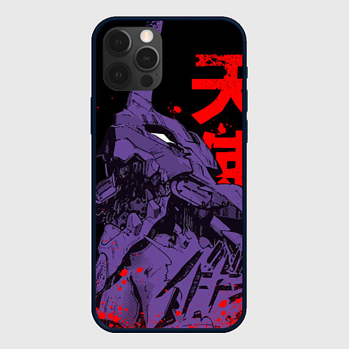 Чехол iPhone 12 Pro Max Евангелион - eva berserk / 3D-Черный – фото 1