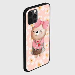 Чехол для iPhone 12 Pro Max Мишка с корзинкой, цвет: 3D-черный — фото 2