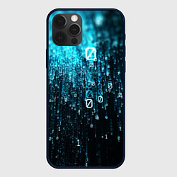 Чехол для iPhone 12 Pro Max Двоичный код, цвет: 3D-черный