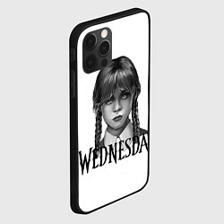 Чехол для iPhone 12 Pro Max Уэнсдэй Аддамс - Wednesday, цвет: 3D-черный — фото 2