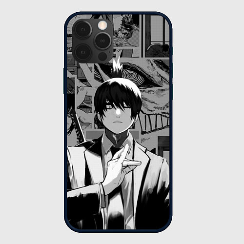 Чехол iPhone 12 Pro Max Аки Хаякава - страницы манги / 3D-Черный – фото 1
