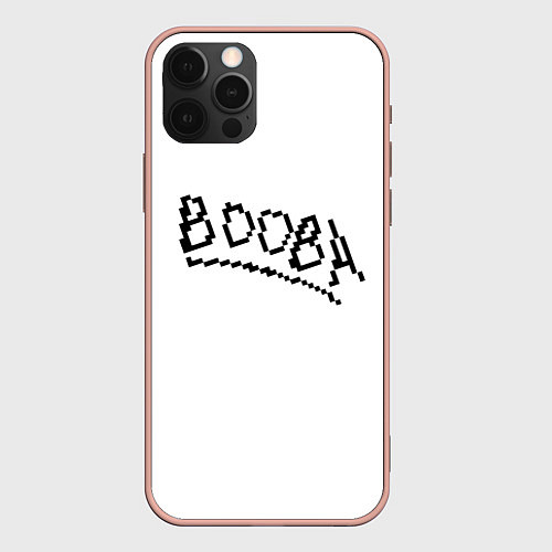 Чехол iPhone 12 Pro Max BOOBA / 3D-Светло-розовый – фото 1