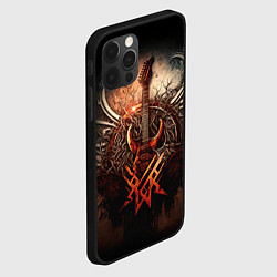 Чехол для iPhone 12 Pro Max Рок гитара, цвет: 3D-черный — фото 2