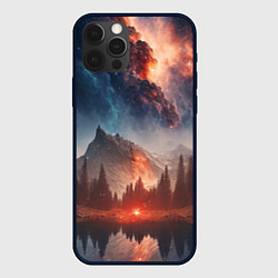 Чехол iPhone 12 Pro Max Млечный путь над пейзажем
