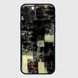 Чехол для iPhone 12 Pro Max Жёлтый абстракт, цвет: 3D-черный