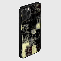 Чехол для iPhone 12 Pro Max Жёлтый абстракт, цвет: 3D-черный — фото 2
