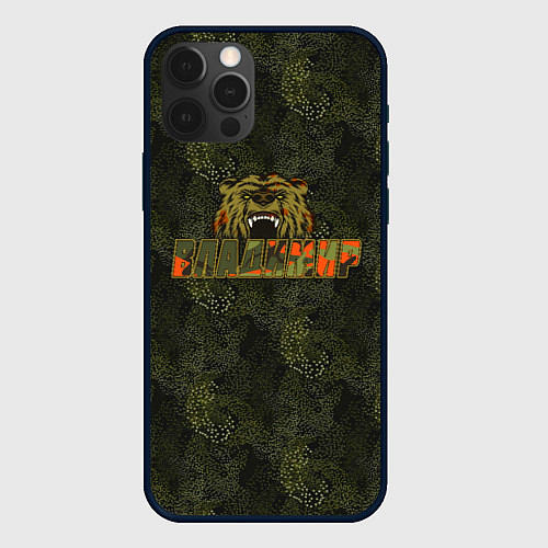 Чехол iPhone 12 Pro Max Владимир камуфляж / 3D-Черный – фото 1