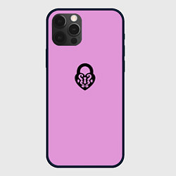 Чехол iPhone 12 Pro Max Замочек к ключику розовый