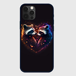 Чехол iPhone 12 Pro Max Пара влюбленных енотов