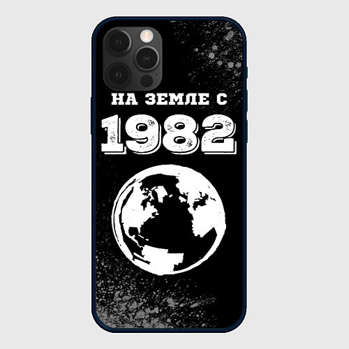 Чехол iPhone 12 Pro Max На Земле с 1982: краска на темном / 3D-Черный – фото 1