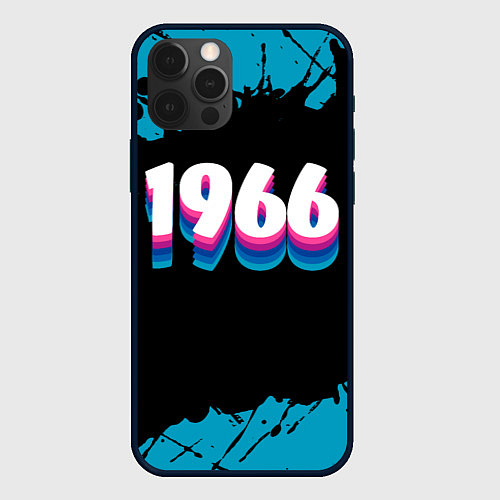 Чехол iPhone 12 Pro Max Made in 1966: vintage art / 3D-Черный – фото 1