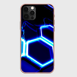 Чехол iPhone 12 Pro Max Neon abstraction plates storm