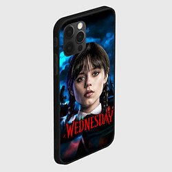 Чехол для iPhone 12 Pro Max Wednesday horror, цвет: 3D-черный — фото 2
