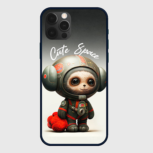 Чехол iPhone 12 Pro Max Cute Space / 3D-Черный – фото 1