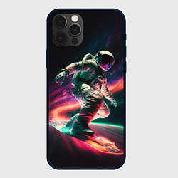Чехол для iPhone 12 Pro Max Cosmonaut space surfing, цвет: 3D-черный