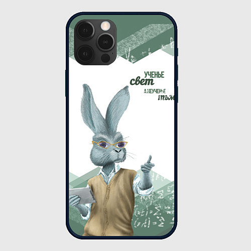 Чехол iPhone 12 Pro Max Ученье свет, а неученье тьма / 3D-Черный – фото 1