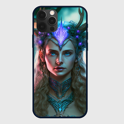 Чехол iPhone 12 Pro Max Сказочная принцесса / 3D-Черный – фото 1