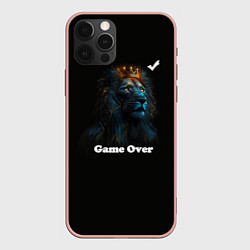 Чехол для iPhone 12 Pro Max Lion-game over, цвет: 3D-светло-розовый