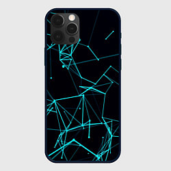 Чехол iPhone 12 Pro Max Лучи абстракции неоновые