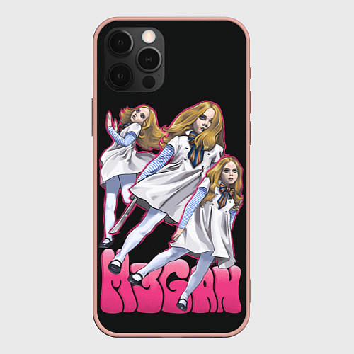 Чехол iPhone 12 Pro Max M3GAN DANCE / 3D-Светло-розовый – фото 1