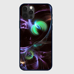 Чехол iPhone 12 Pro Max Магические фиолетовые волны и цветные космические