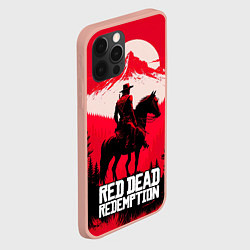Чехол для iPhone 12 Pro Max Red Dead Redemption, mountain, цвет: 3D-светло-розовый — фото 2