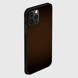 Чехол для iPhone 12 Pro Max Фон оттенка шоколад и черная виньетка, цвет: 3D-черный — фото 2