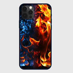 Чехол iPhone 12 Pro Max Битва огней - два пламени