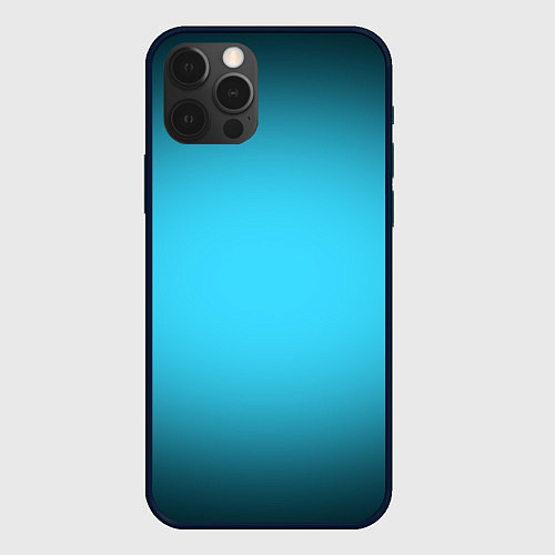 Чехол iPhone 12 Pro Max Небесный градиент / 3D-Черный – фото 1