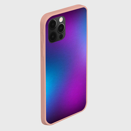 Чехол iPhone 12 Pro Max НЕОНОВЫЙ ГРАДИЕНТ / 3D-Светло-розовый – фото 2