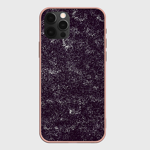 Чехол iPhone 12 Pro Max Гранжевая шумовая текстура / 3D-Светло-розовый – фото 1