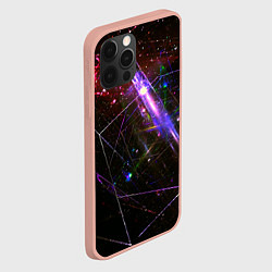 Чехол для iPhone 12 Pro Max Неоновая проекция, цвет: 3D-светло-розовый — фото 2