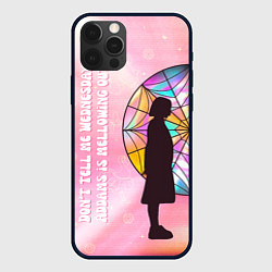 Чехол для iPhone 12 Pro Max Энид Синклер - сериал Уэнсдей - яркая сторона окна, цвет: 3D-черный
