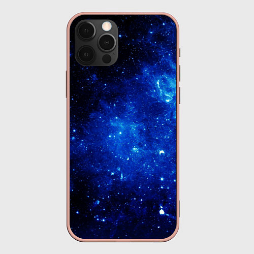 Чехол iPhone 12 Pro Max Сияние космоса / 3D-Светло-розовый – фото 1