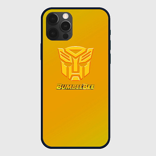Чехол iPhone 12 Pro Max Bumblebee градиент / 3D-Черный – фото 1
