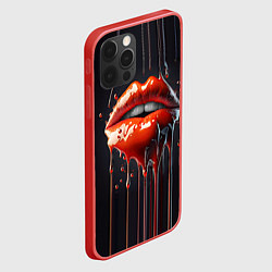 Чехол для iPhone 12 Pro Max Сладкие красные губы, цвет: 3D-красный — фото 2