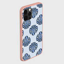 Чехол для iPhone 12 Pro Max Силуэт птицы, цвет: 3D-светло-розовый — фото 2