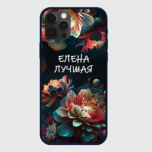 Чехол iPhone 12 Pro Max Елена лучшая / 3D-Черный – фото 1