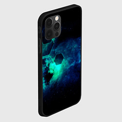 Чехол для iPhone 12 Pro Max Блики космоса, цвет: 3D-черный — фото 2