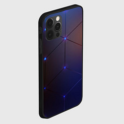 Чехол для iPhone 12 Pro Max Неоновая современная броня, цвет: 3D-черный — фото 2