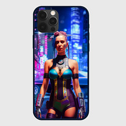 Чехол iPhone 12 Pro Max Cyberpunk 2077 - neural network