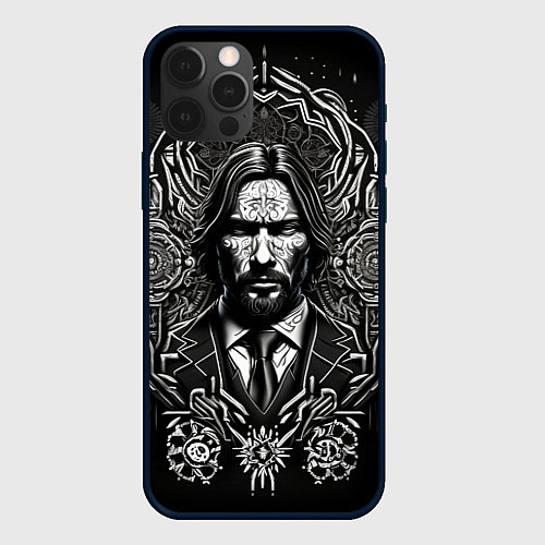 Чехол iPhone 12 Pro Max Джон Уик / 3D-Черный – фото 1