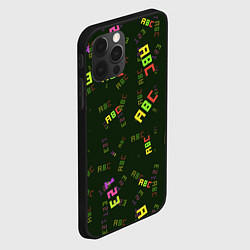 Чехол для iPhone 12 Pro Max ABC, цвет: 3D-черный — фото 2