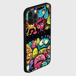 Чехол для iPhone 12 Pro Max Монстры перевертыши, цвет: 3D-черный — фото 2