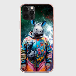 Чехол iPhone 12 Pro Max Rhino in spacesuit - neural network