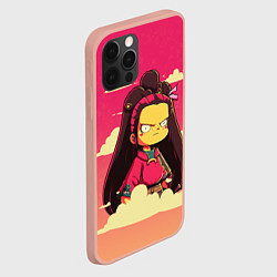 Чехол для iPhone 12 Pro Max Kamado Nezuko simpson, цвет: 3D-светло-розовый — фото 2