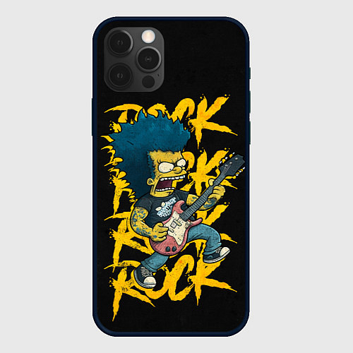 Чехол iPhone 12 Pro Max Rock Simpson / 3D-Черный – фото 1